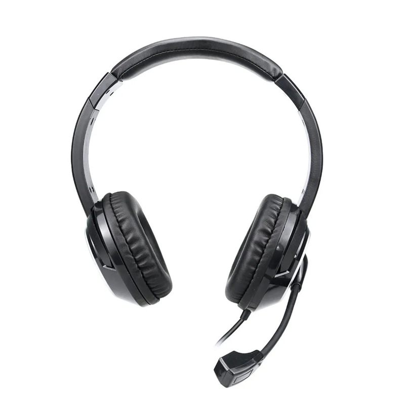 Headset com Fio Multi HF600 P3 USB Microfone Ajustável Redução de Ruído Preto PH427