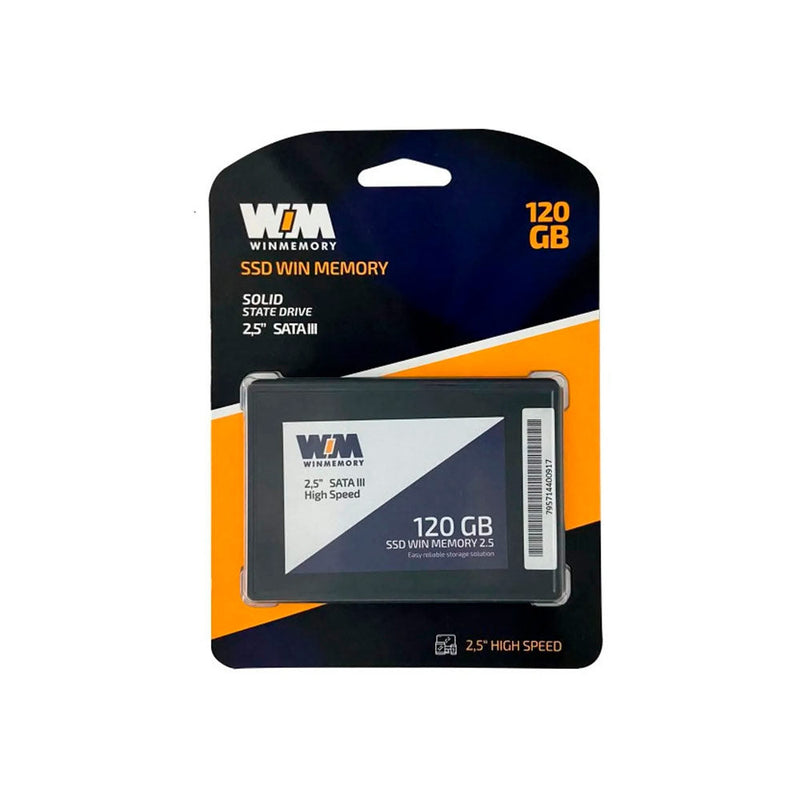 SSD Win Memory 120GB, SATA 3, 540MB/s, Preto - Swr120g