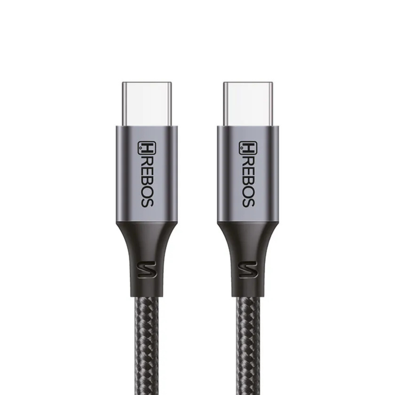 Cabo USB-C para USB-C Hrebos CB-362C 100W Turbo 1M