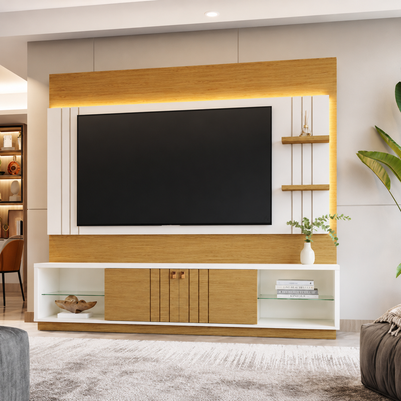 Home Para Tv até 60" Guaiba 2 Portas Com Led Mobler
