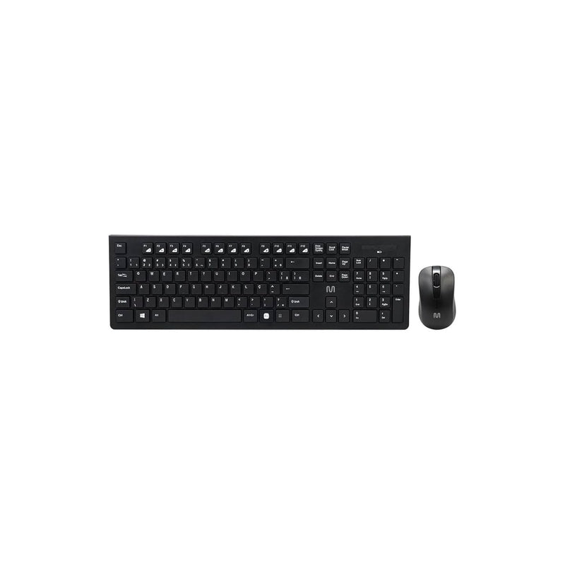 COMBO SEM FIO CS400 USB 3 BOT 1200DPI SLIM COMPACTO SILENCIOSO PT