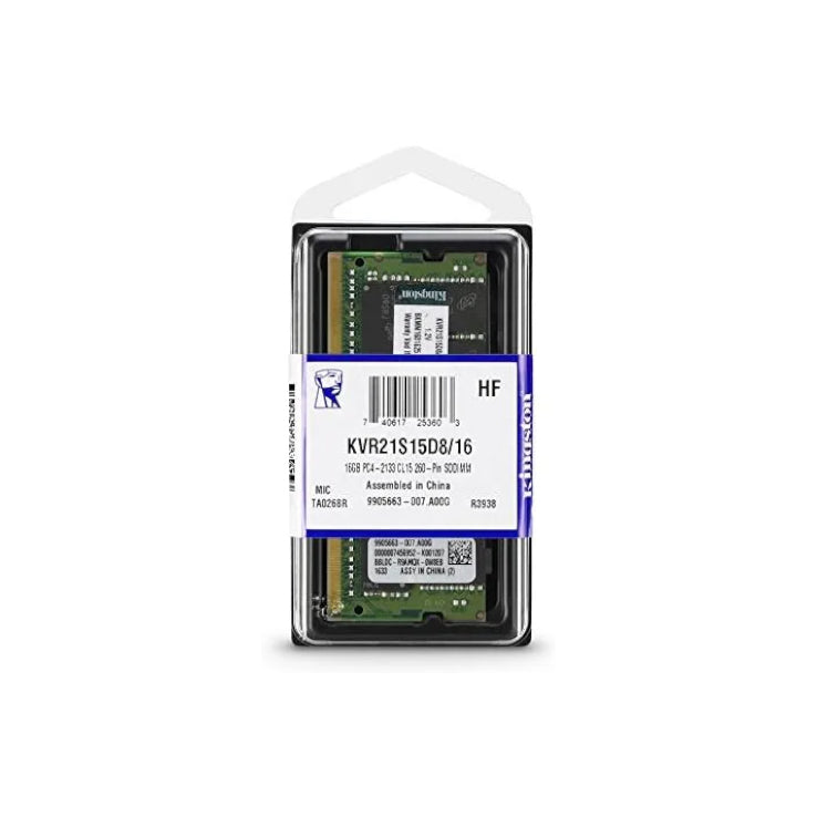 Memória Kingston 16GB DDR4 2666MHz Notebook KVR26S19D8/16