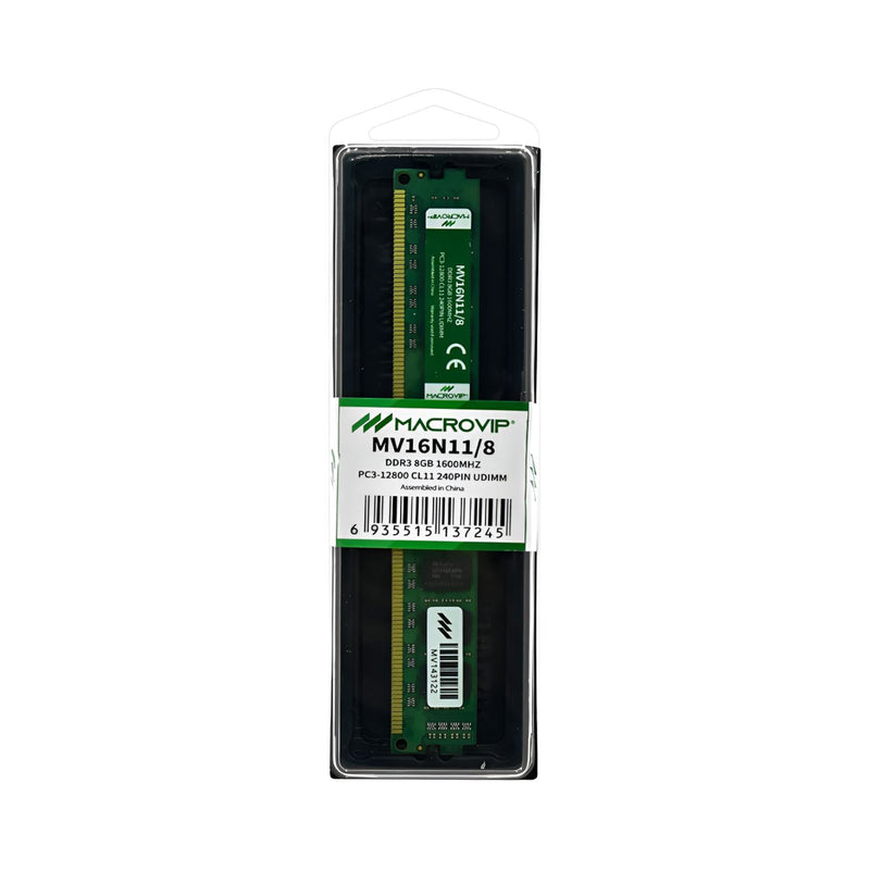 Memória Macrovip Ddr3 8GB 1600mhz Para Desktop