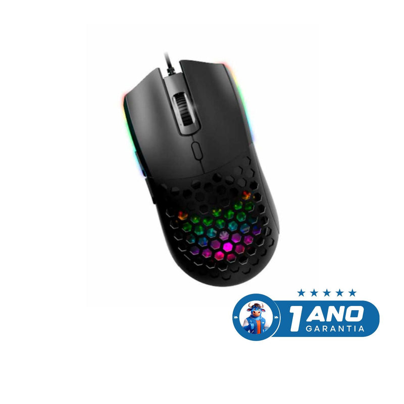 MOUSE GAMER MULTIVERSO RGB M136 DPI7200 PROGRAMÁVEL