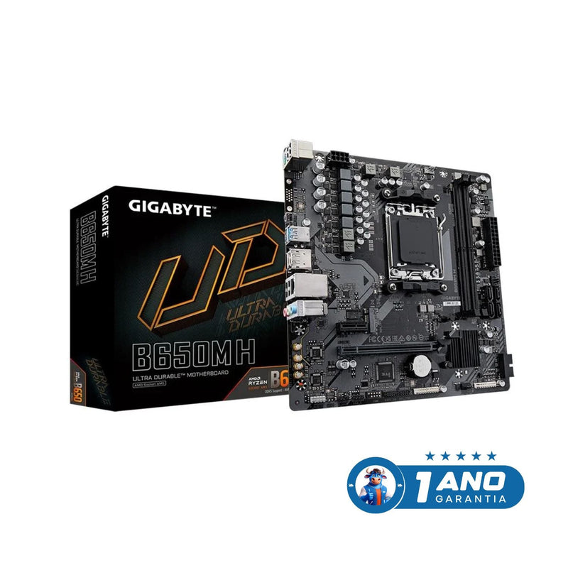 PLACA MÃE GIGABYTE AMD B650M H MATX AM5