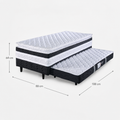 Cama Box Com Auxiliar 2 em 1 88x188 Ouro Design