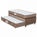 Cama Box com Auxiliar 3 em 1 Real Plus 88cmx188cm Design