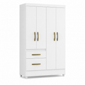 Guarda-Roupa Solteiro 4 Portas 2 Gavetas Madri Moval