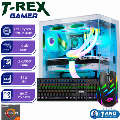 PC Gamer T-REX Ryzen 5 16GB 1TB RTX3050