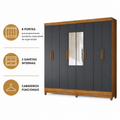 Guarda-Roupa Casal Marajó 8 Portas e 2 gavetas Moval