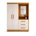 Guarda Roupa Solteiro 2 Portas 3 Gavetas Flex NT6020 Nótável Móveis