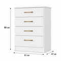 Cômoda 4 Gavetas MS913 Moval