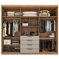 Guarda-Roupa Casal Com Espelho 6 Portas 4 Gavetas Giardino Demóbile