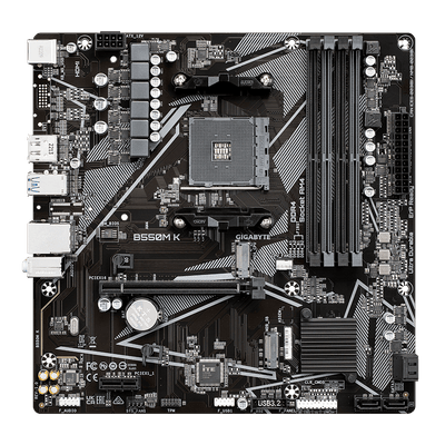 Placa Mãe Gigabyte B550m K, Am4 4xDDR4(máx128GB)