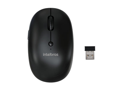 Mouse Intelbras Msi100 -sem Fio Preto Blister Preto
