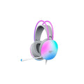Headset Havit H2037D Gamer RGB Branco P2 USB Over Ear