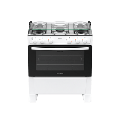 Fogão 5 Bocas Automático Mesa Inox Milão Plus Atlas
