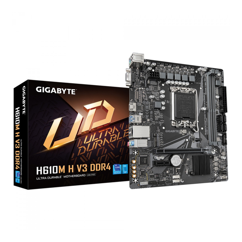 Placa Mãe Gigabyte H610M H V3 DDR4 Intel LGA 1700 mATX com M.2 NVMe