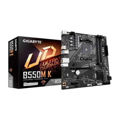 Placa Mãe Gigabyte B550M K AMD AM4 DDR4 mATX com M.2 NVMe PCIe 4.0