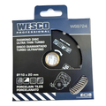 Disco Diamantado Turbo Ultrafino Wesco 110mm para Porcelanato