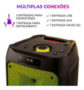 Caixa de Som PartyBox AIWA PB-06 Bluetooth 20H RGB USB TWS Preto