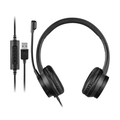 Headset com Fio Multi HF1100 USB USB-C Driver 40mm Controle de Volume Preto PH501