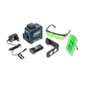 Nível a Laser Verde 360° 12 Linhas Wesco Autonivelante Profissional