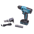 Parafusadeira Furadeira 12V 10mm Wesco a Bateria com Kit de Bits
