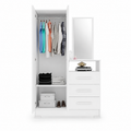 Cômoda Com Espelho 3 Gavetas 2 Portas NT5165 Notável Móveis