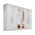 Guarda-Roupa Casal Robust com Espelho 6 Portas 6 Gavetas Novo Horizonte