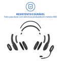 Headset com Fio Multi HF1100 USB USB-C Driver 40mm Controle de Volume Preto PH501