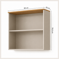 Armário Aéreo Bella 80cm 2 Portas Basculante Com Vidro MGM