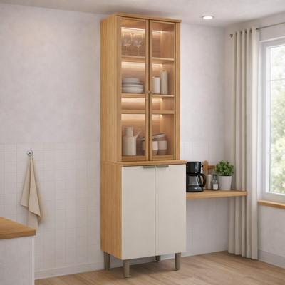 Cristaleira 4 Portas 65 cm Selene Linea
