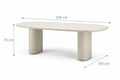 Conjunto Mesa de Jantar 2,20m Lintz com 6 Cadeiras Lucille