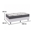 Conjunto Solteiro D33 com Base Baú Ortobom