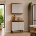 Cozinha Compacta Macadâmia 80cm 4 Portas Telasul
