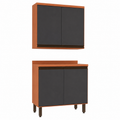 Cozinha Compacta Macadâmia 80cm 4 Portas Telasul