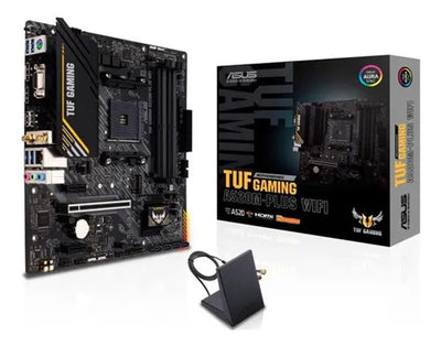 Placa-mãe Asus Tuf A520m-plus Wi-fi Amd Am4 Ryzen Preto