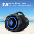Caixa Boombox Plus AIWA BBS-01-LBL 200W BT 30H IP66 USB RGB