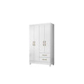 Guarda-Roupa Solteiro 4 Portas 2 Gavetas Chile Moval