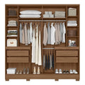 Guarda-Roupa Casal Alasca 10 Portas com Espelho Moval