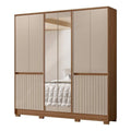 Guarda-Roupa Casal Alasca 10 Portas com Espelho Moval
