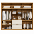 Guarda-Roupa Casal Com Espelho 6 Portas 4 Gavetas Giardino Demóbile