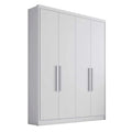 Guarda Roupa Solteiro 4 Portas 3 Gavetas MDF Moderni Plus Novo Horizonte