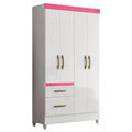Guarda-Roupa Solteiro 4 Portas 2 Gavetas Madri Moval