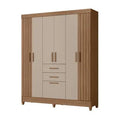 Guarda-Roupa Solteiro Malta 7 Portas e 2 Gavetas Moval