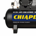 Compressor Chiaperini CJ 15+ APV 200 Lts 175 Lbs 3 cv Monof.