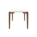 Mesa de Jantar Donatella 135cm Retangular com Vidro Província para 4 Lugares