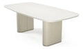 Mesa de Jantar 2,20m com Vidro Lintz Província para 8 Lugares