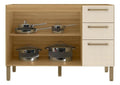 Balcão de Cozinha 120cm 2 Portas 3 Gavetas Versalhes Kits Paraná